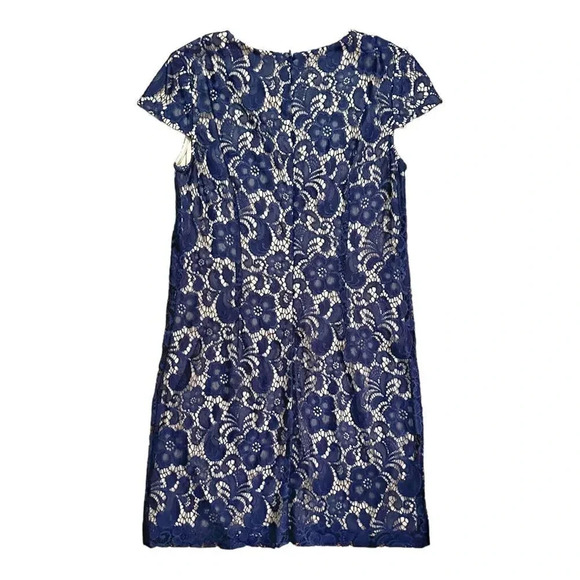 ivy & blu | Navy and Cream Lace Dress (6) - Picture 3 of 5